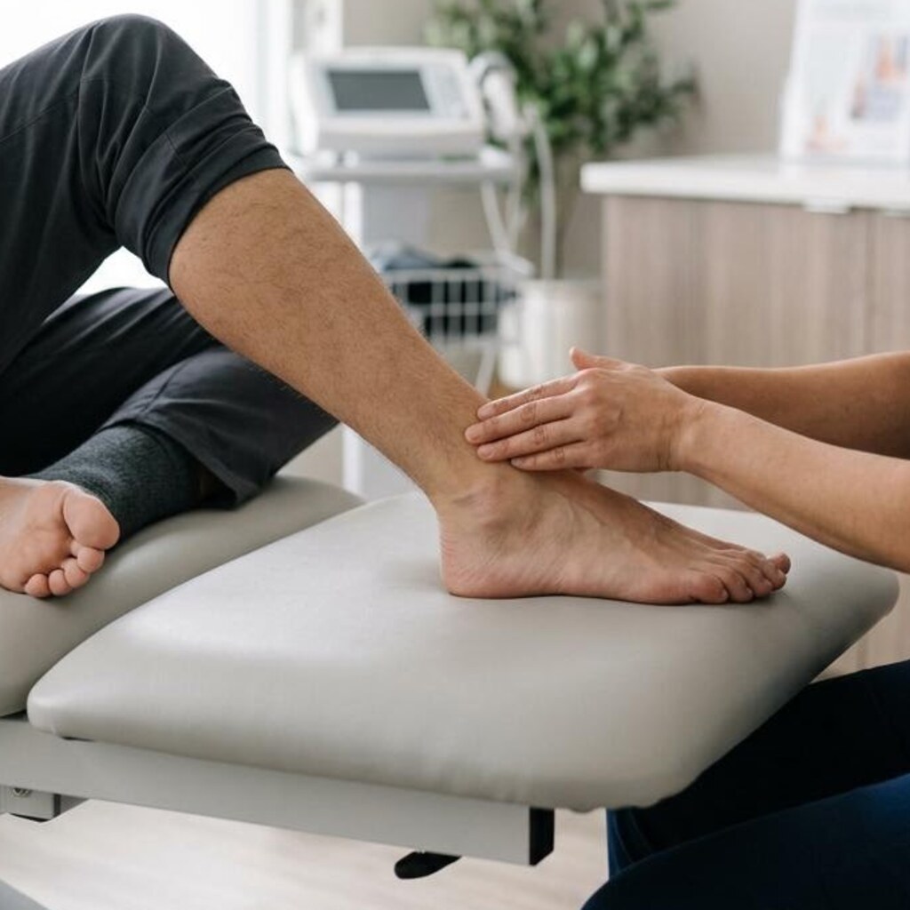 Clinical image illustrating Achilles Rupture