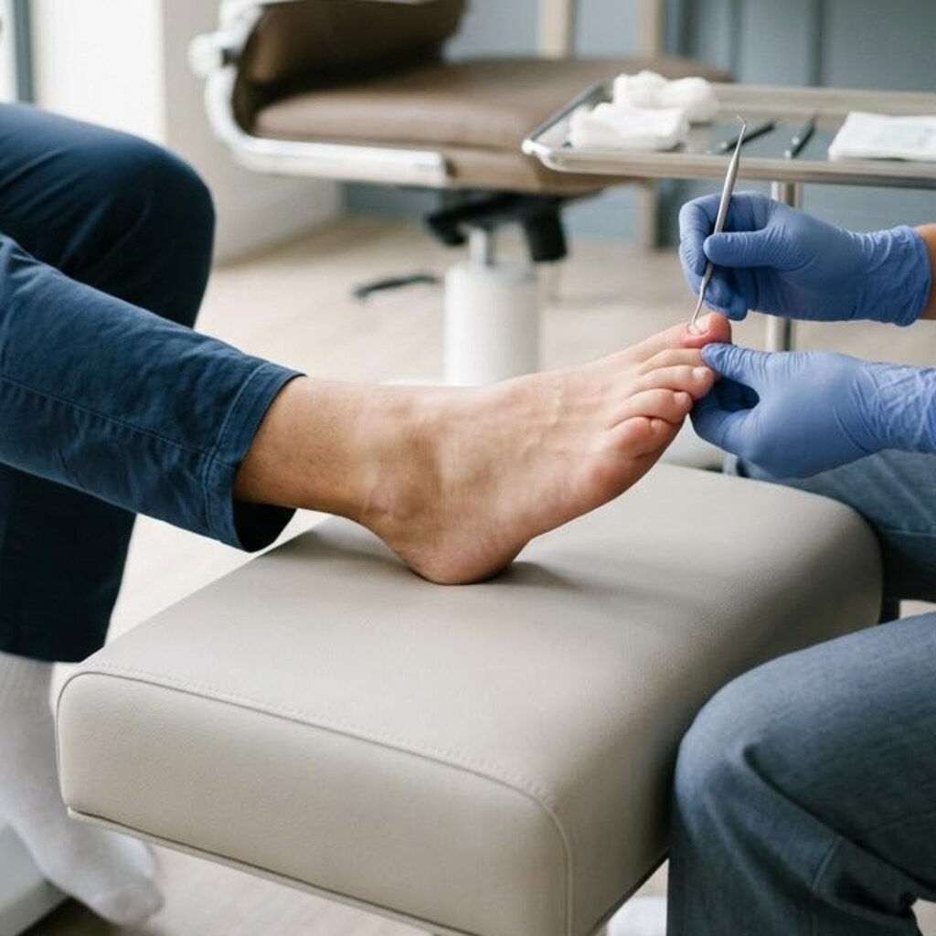 Clinical image illustrating Ingrown Toenails