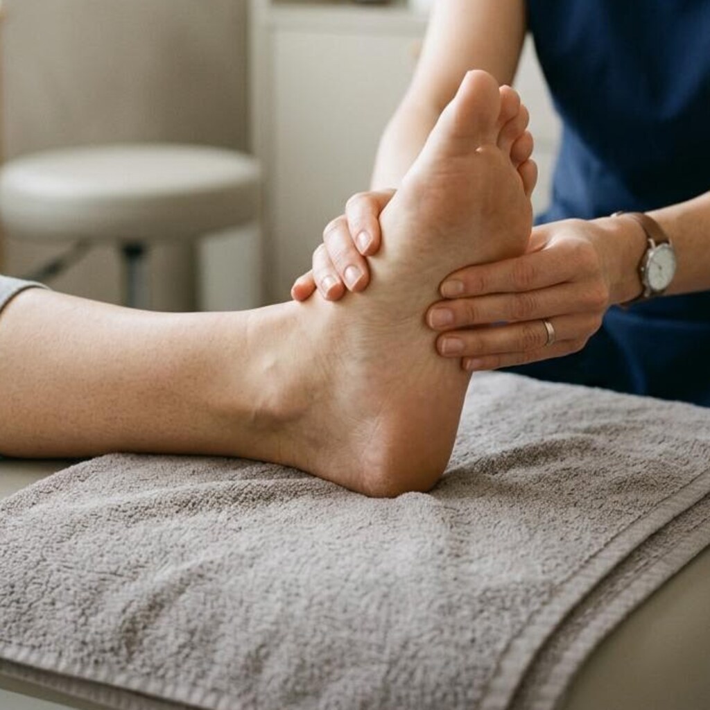 Clinical image illustrating Plantar Fasciitis